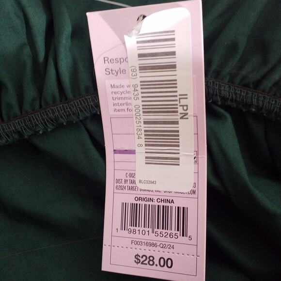 Wild Fable Womens Size Medium Game Day Puff Short Sleeve Mini Dress Green - Picture 6 of 7